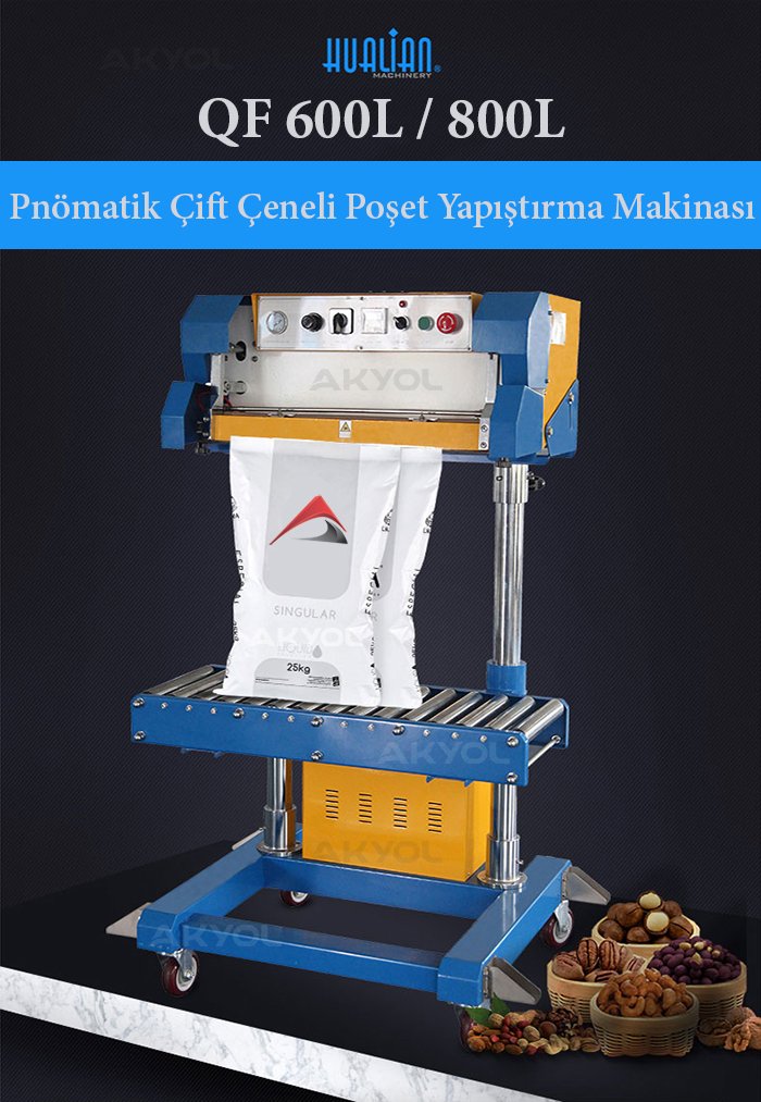 pnömatik poşet yapıştırma makinası
