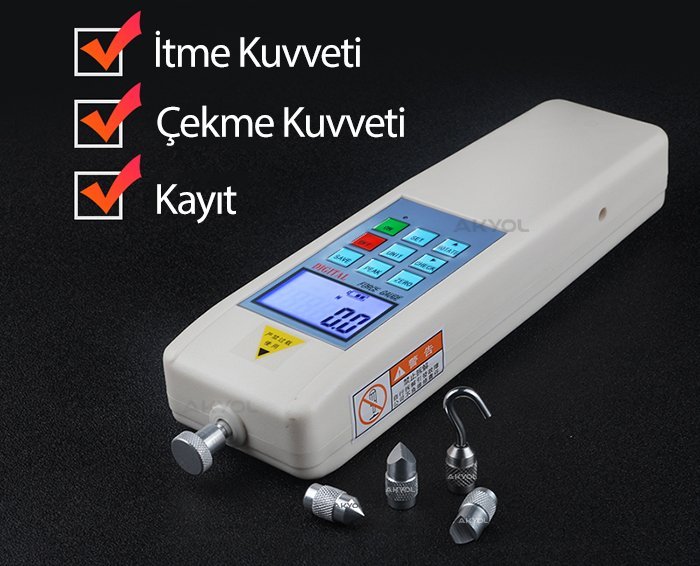 HF 500 dijital kuvvet ölçer