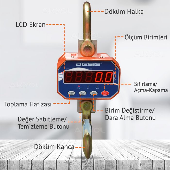 3 tonluk vinç kantar çeşitleri