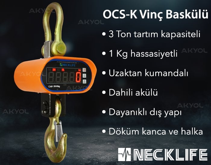 Necklife OCS-K 3 tonlun kantar