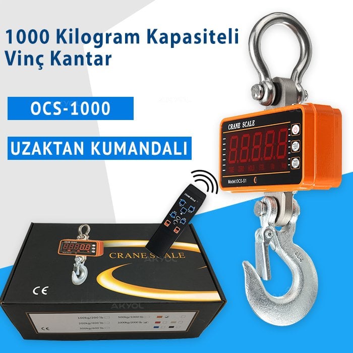 ocs 1000 dijital vinç kantarı