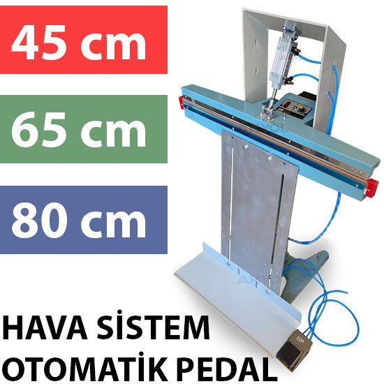 Havalı pedallı poşet yapıştırma makinası