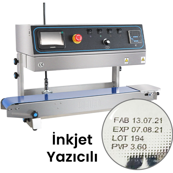 Hualian FRP-810II Dikey Yürüyen İnkjet Baskılı Otomatik Folyo ve Poşet Yapıştırma Makinası